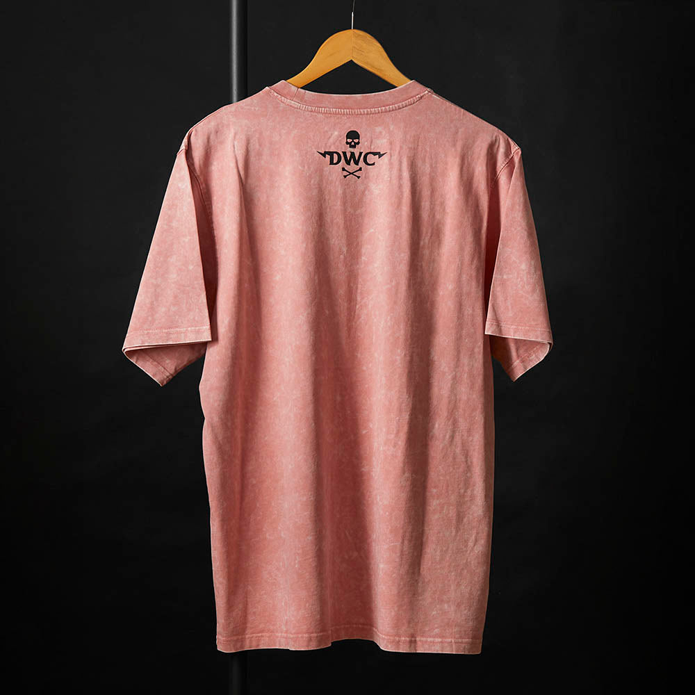 The back of the Death Wish Coffee Pink Haze Tee.
