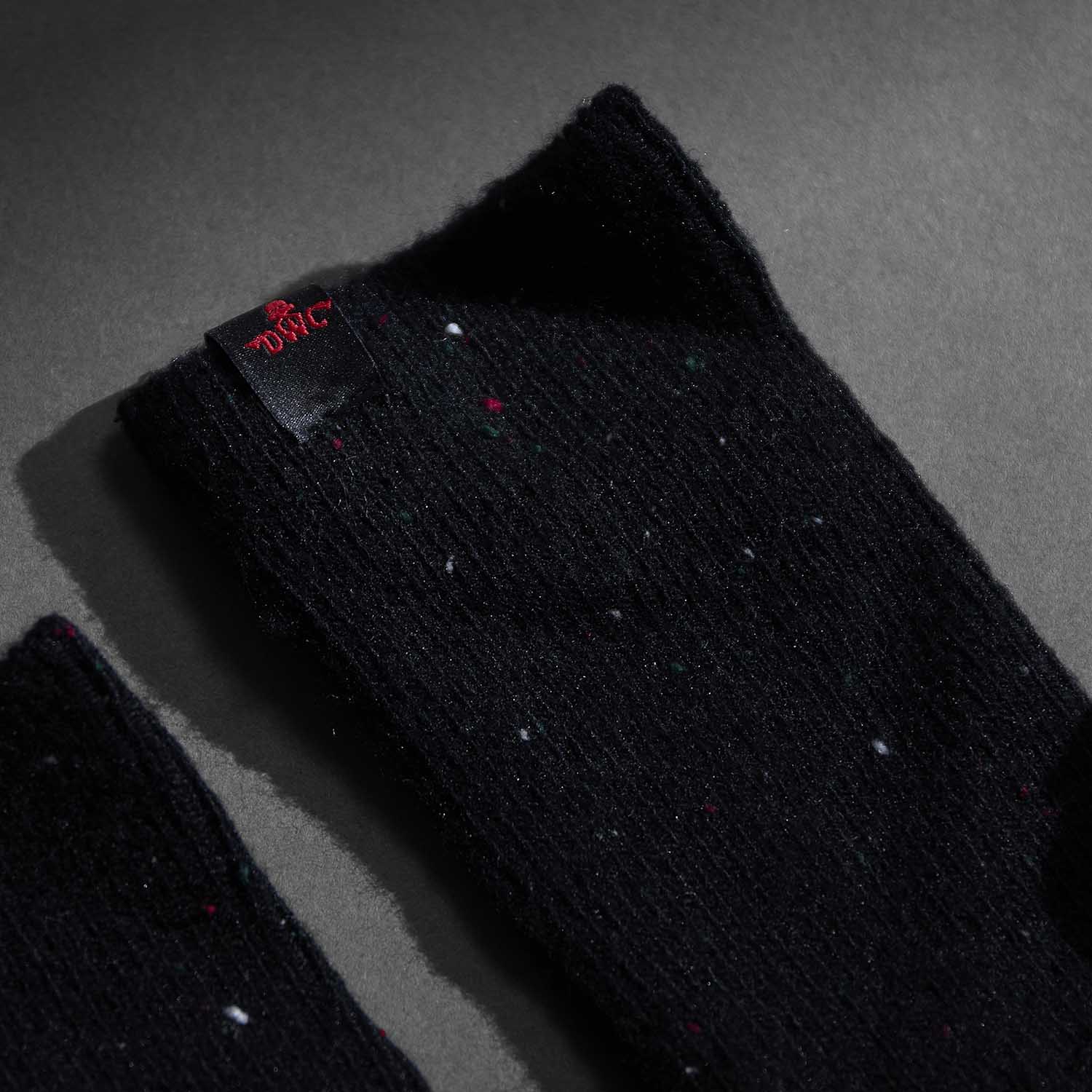 The socks in the Death Wish Coffee Ready, Set, Relax Bath Bundle.