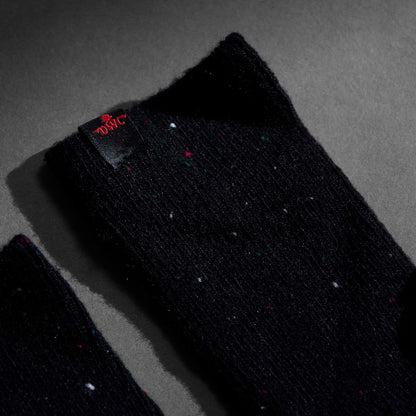 The socks in the Death Wish Coffee Ready, Set, Relax Bath Bundle.