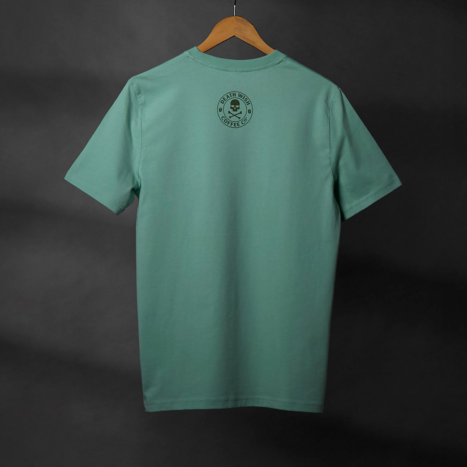 The back of the Death Wish Coffee Fatal Attraction Tee.