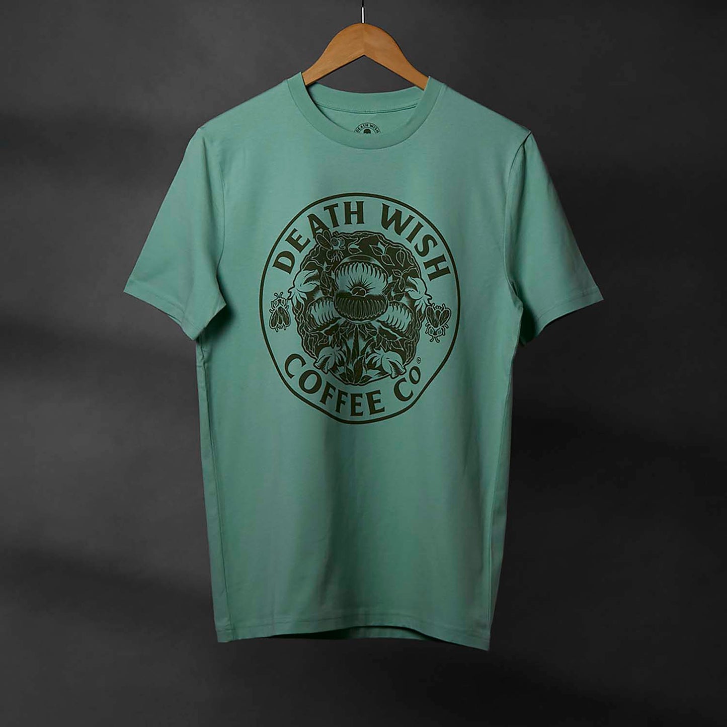 The front of the Death Wish Coffee Fatal Attraction Tee.