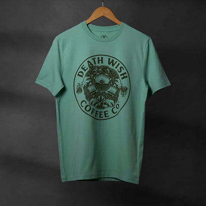 The front of the Death Wish Coffee Fatal Attraction Tee.