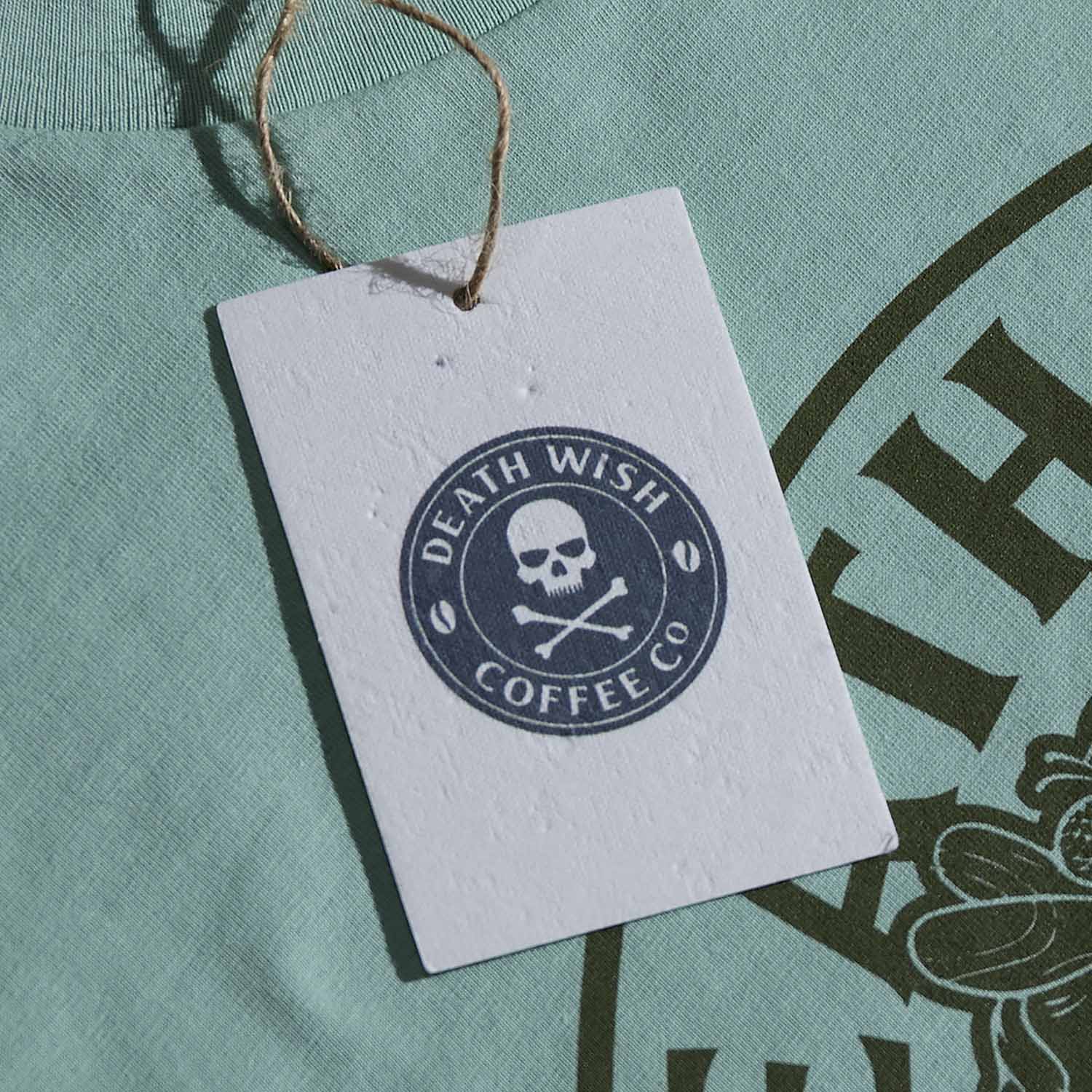 The lavender seed card included with the Death Wish Coffee Fatal Attraction Tee.