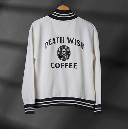 The back of the Death Wish Coffee After Hours Women's Full Zip Jacket.