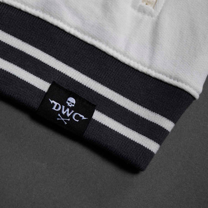 The woven label on the Death Wish Coffee After Hours Women's Full Zip Jacket.