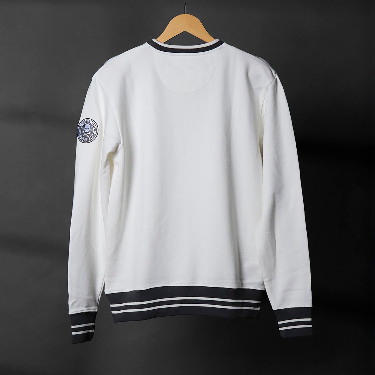 The back of the Death Wish Coffee Brews Cruise Pullover.