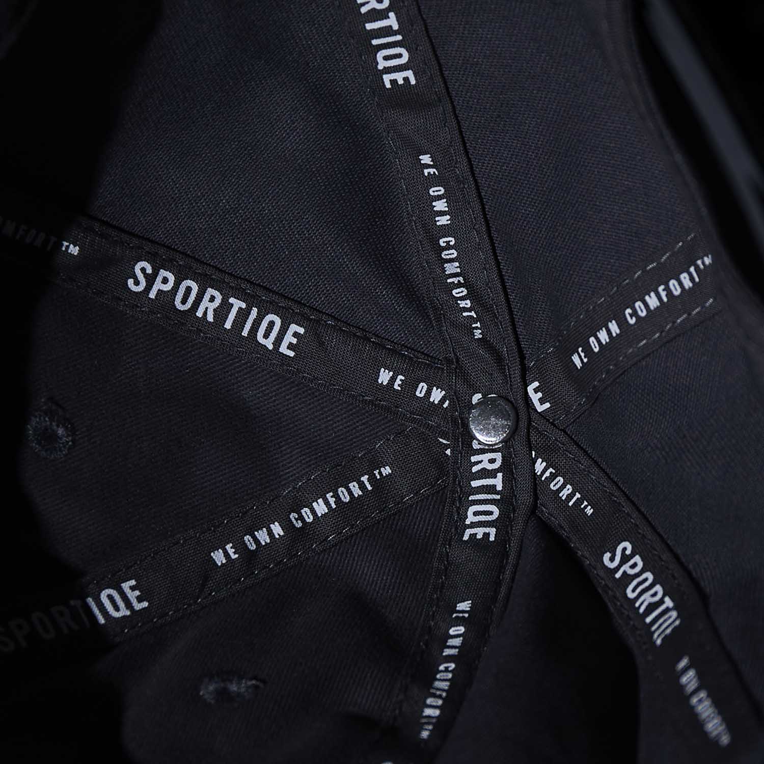 Interior taping of the Death Wish Coffee Daily Directive Snapback.