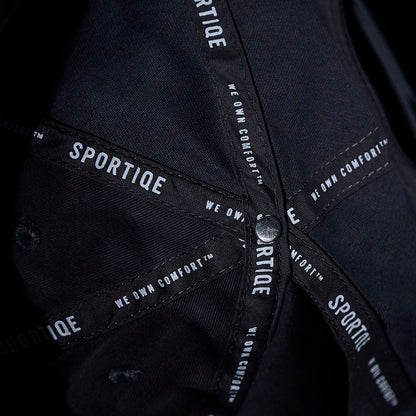 Interior taping of the Death Wish Coffee Daily Directive Snapback.