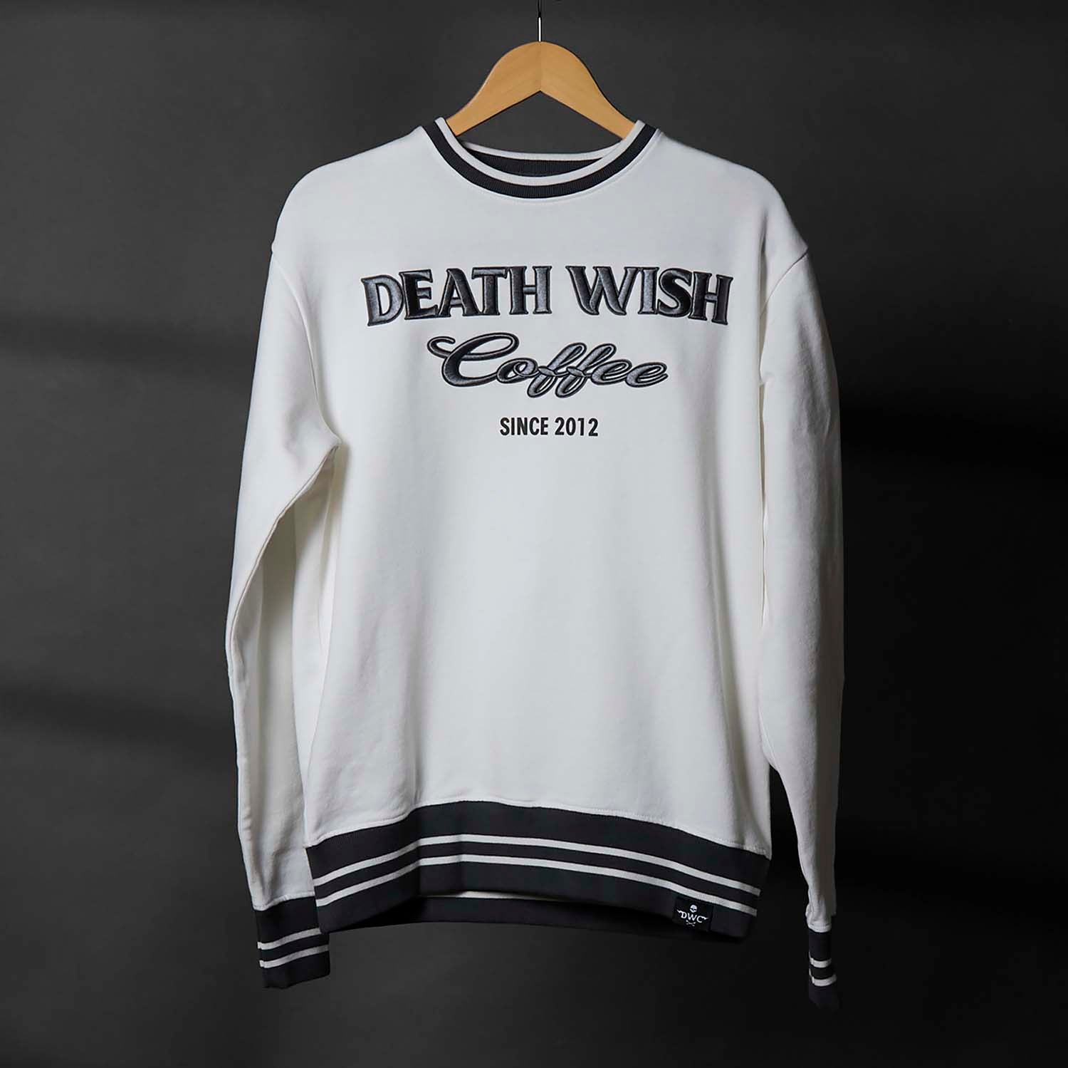 The front of the Death Wish Coffee Brews Cruise Pullover.
