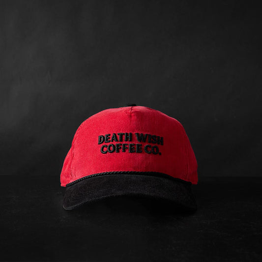 The front of the Death Wish Coffee Two-Tone Coffee & Cord Snapback.