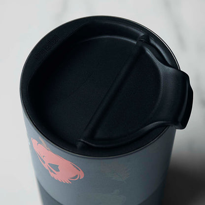 A top down view of the Death Wish Coffee Pumpkin Chai Klean Kanteen (16oz).
