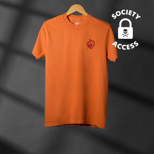 Unlock society access to the Death Wish Coffee Pumpkin To Talk About Tee.