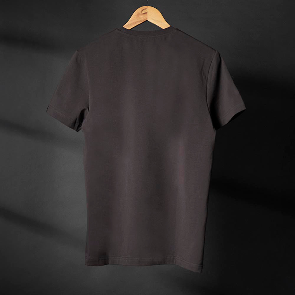 The back of the Death Wish Coffee Erebus Embossed Tee.