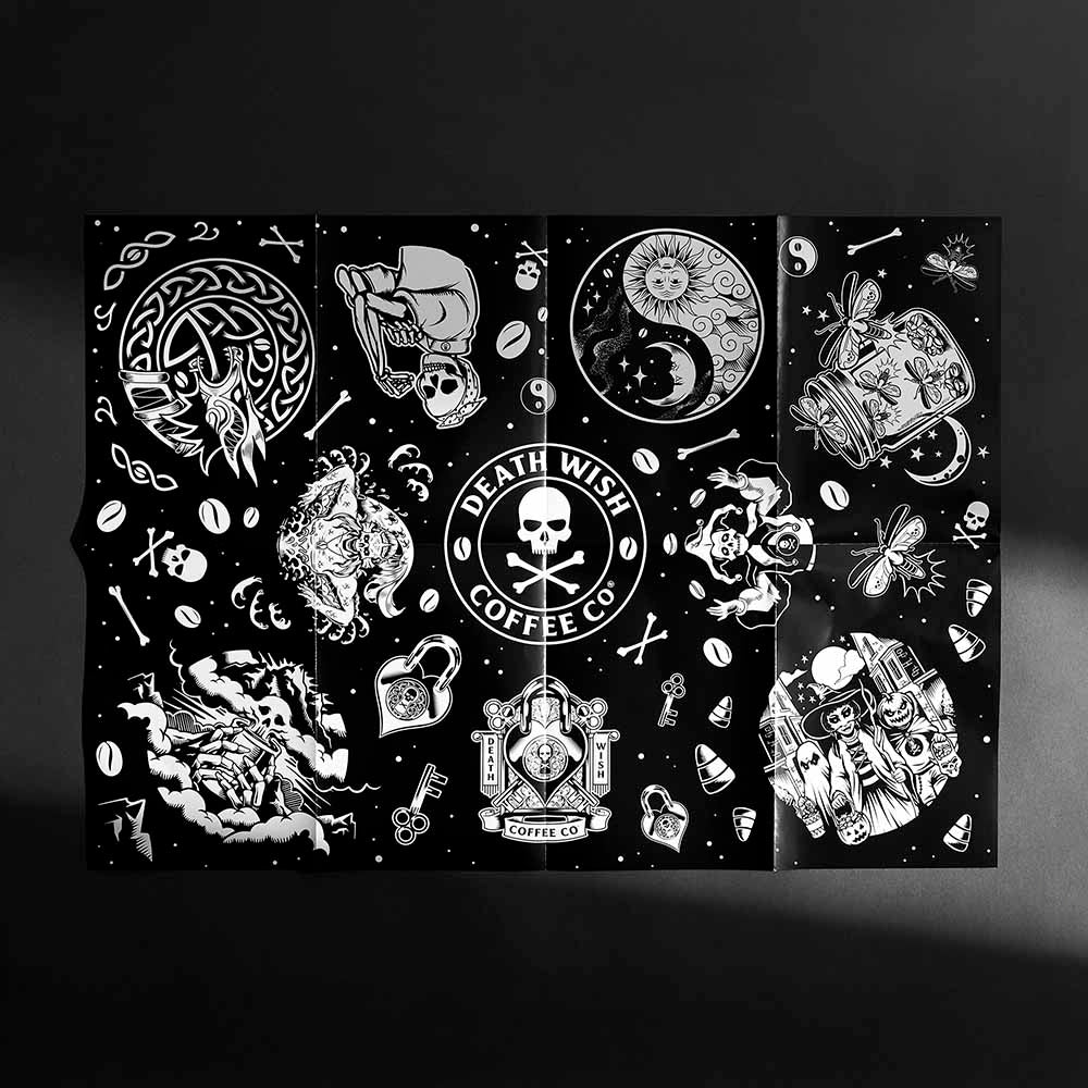 A photo of the Death Wish Coffee Puzzled Past Advent Calendar Puzzle.