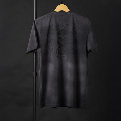 The back of the Death Wish Coffee Dye Hard Tee.