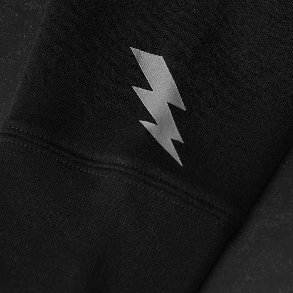 The sleeve hit of the Death Wish Coffee Signature Shadow Hoodie.