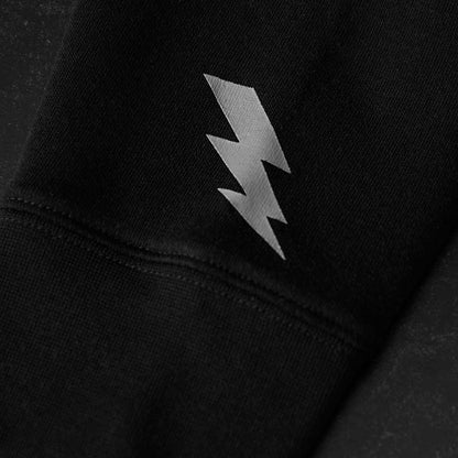The sleeve hit of the Death Wish Coffee Signature Shadow Hoodie.