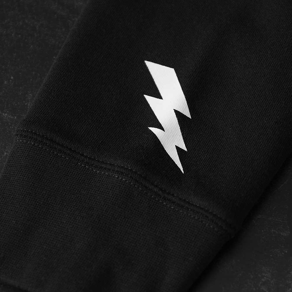 The sleeve hit of the Death Wish Coffee Signature Society of Strong Coffee Hoodie.