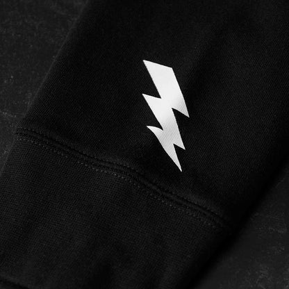 The sleeve hit of the Death Wish Coffee Signature Society of Strong Coffee Hoodie.