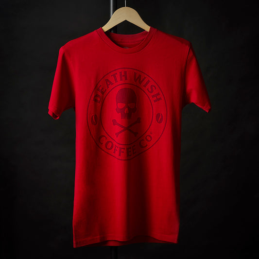 Death Wish Coffee Blood Pact Logo Tee - Front
