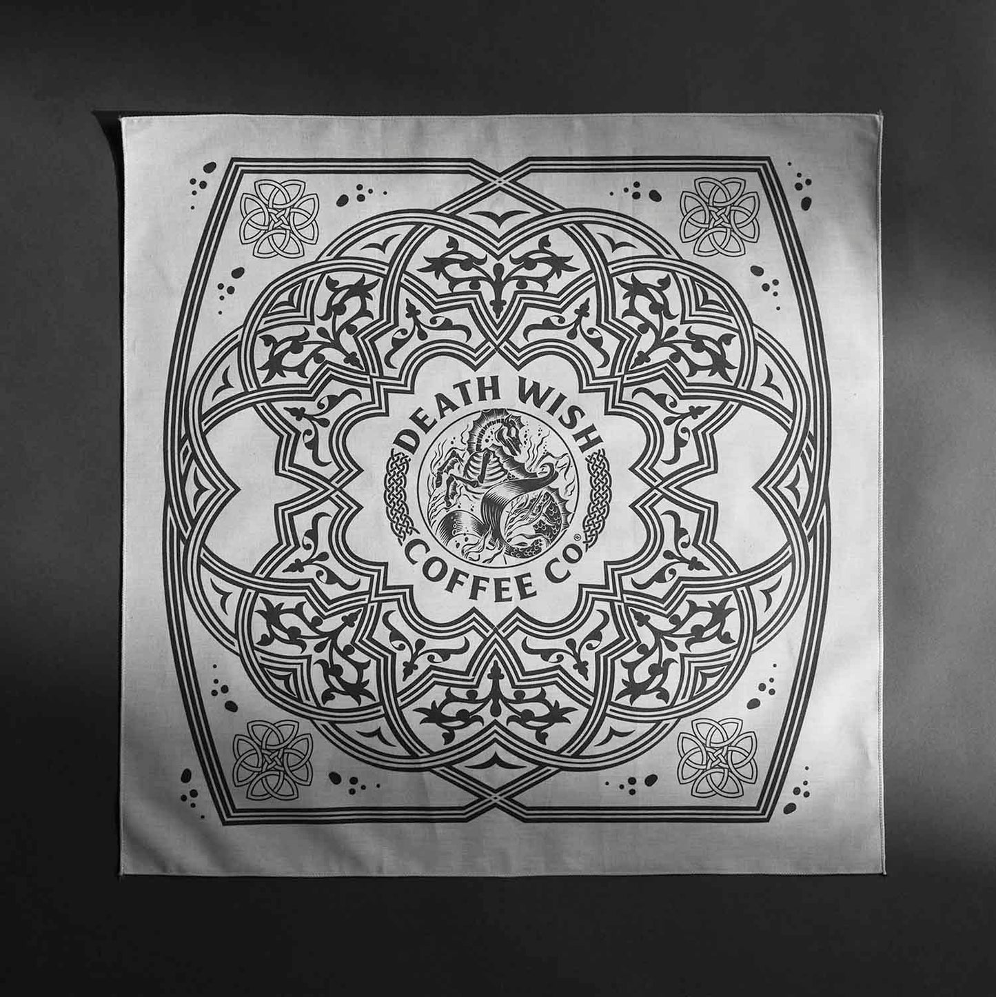 The Death Wish Coffee Kelpie Bandana.