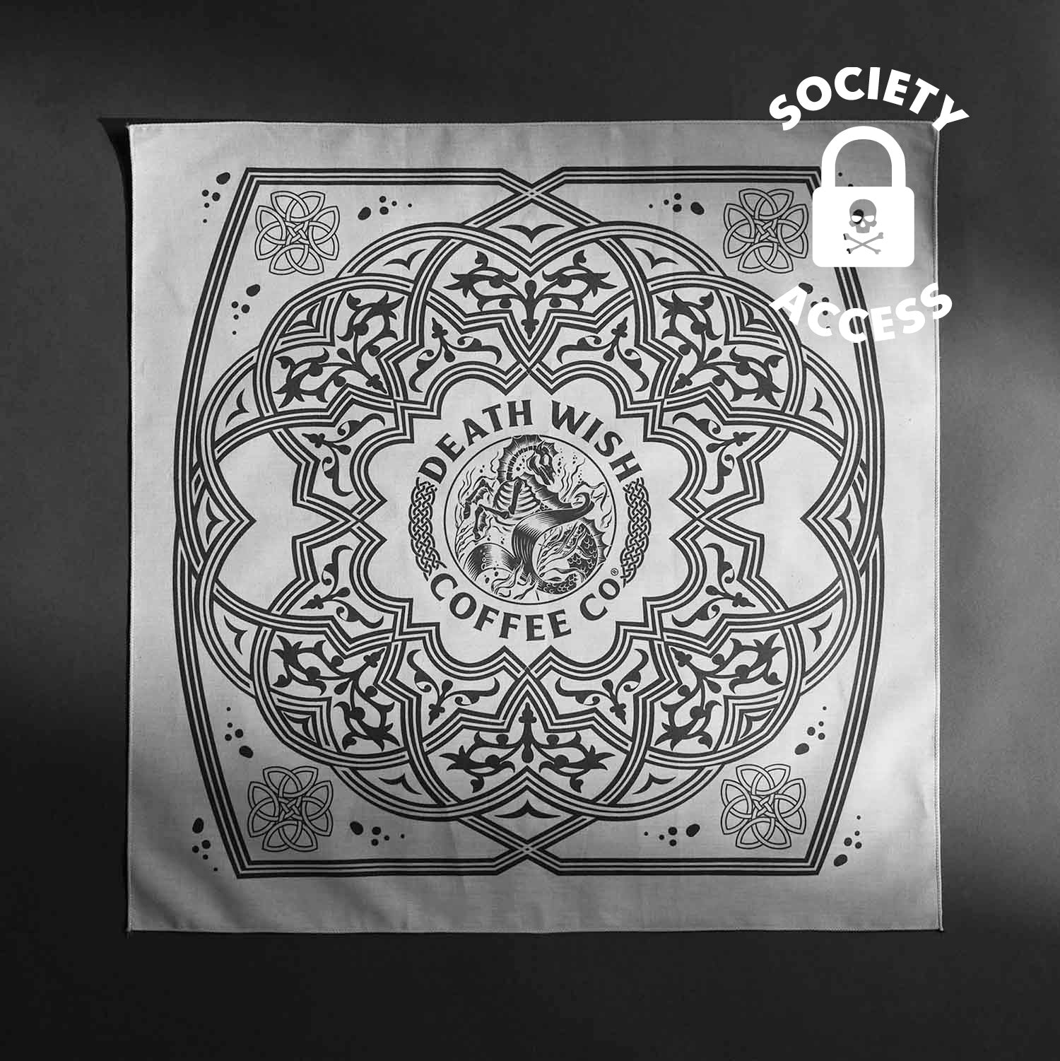 Use your coffee subscription to unlock early access to the Death Wish Coffee Kelpie Bandana.