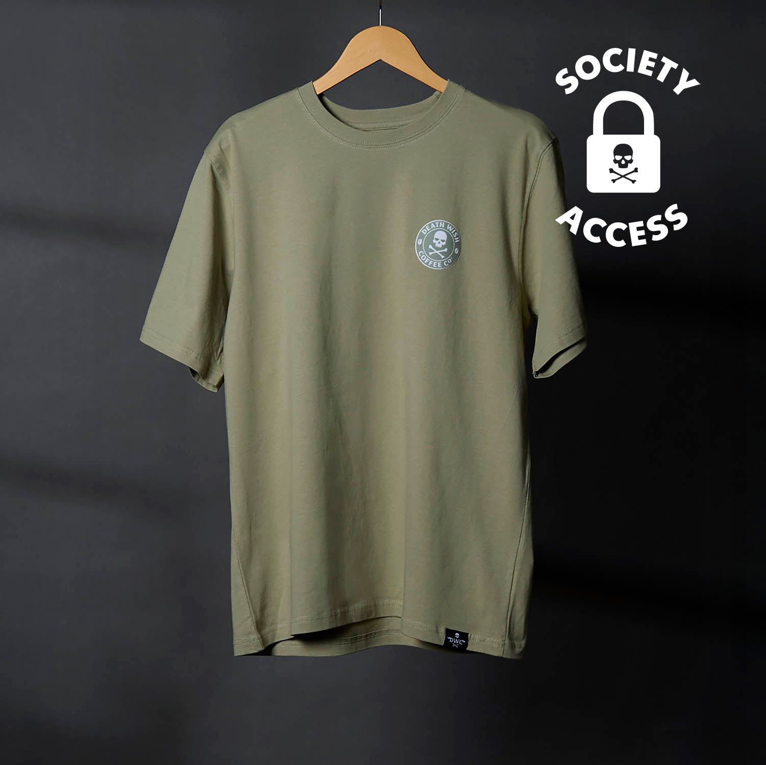 Use your coffee subscription to unlock early access to the Death Wish Coffee Dropout Collegiate Tee.