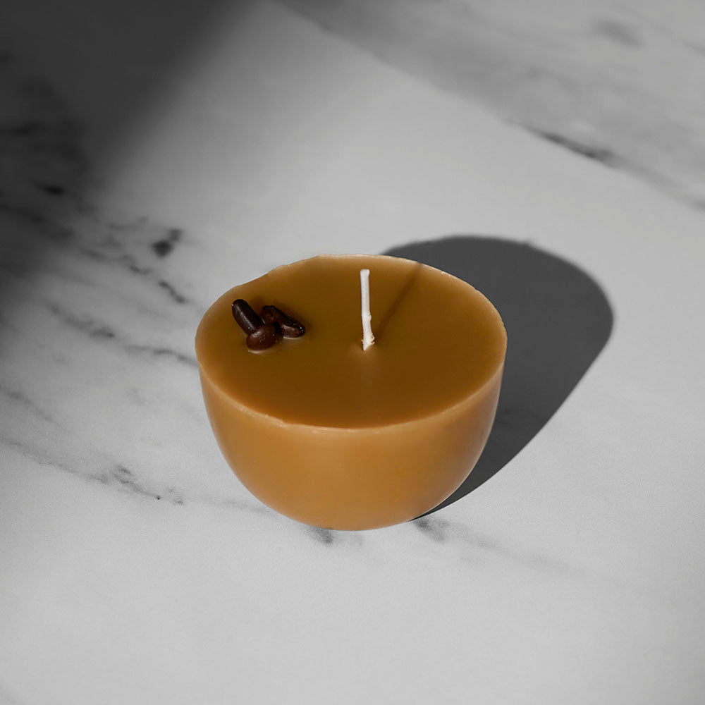 A top down view of the Coffee Candle Refill.