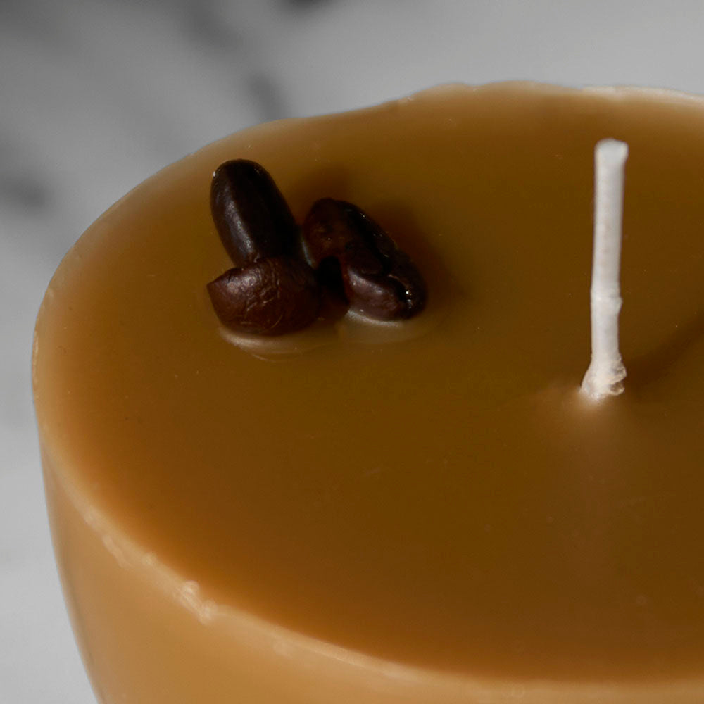 A close up of the Death Wish Coffee Candle Refill.