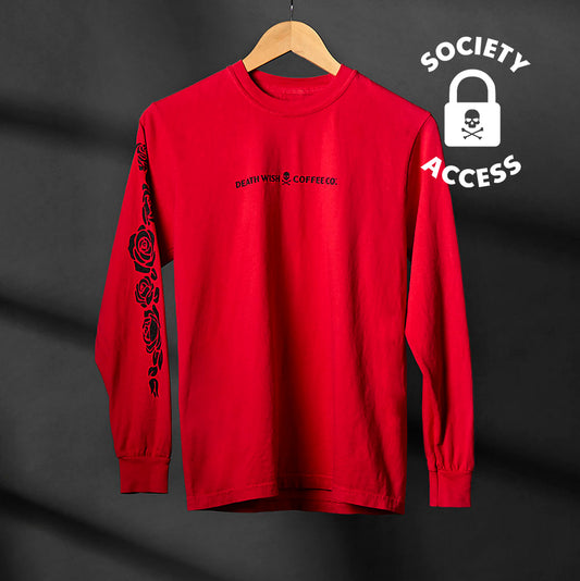 Unlock early access to the Death Wish Coffee Lovers Long Sleeve.