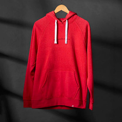 The front of the Death Wish Coffee Stolen Heart Hoodie.