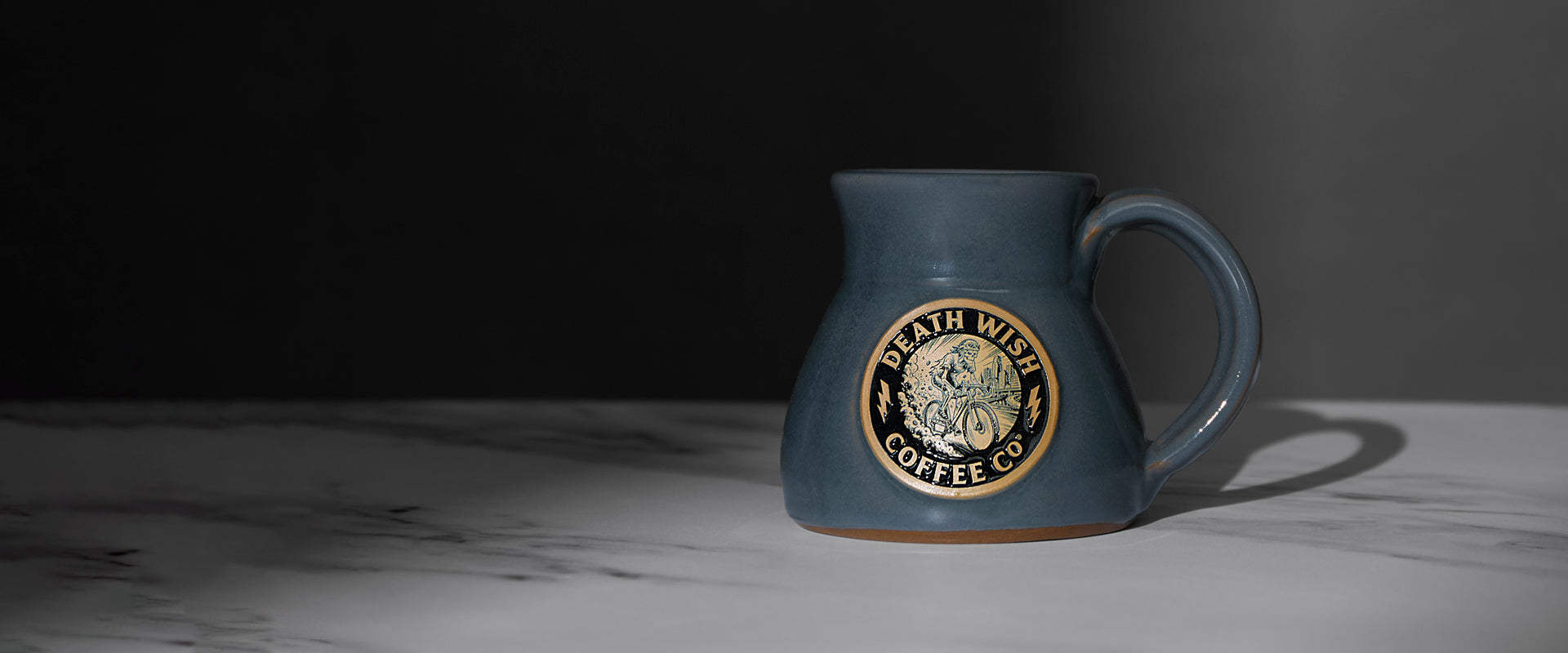 The Death Wish Coffee Ride or Die Mug.