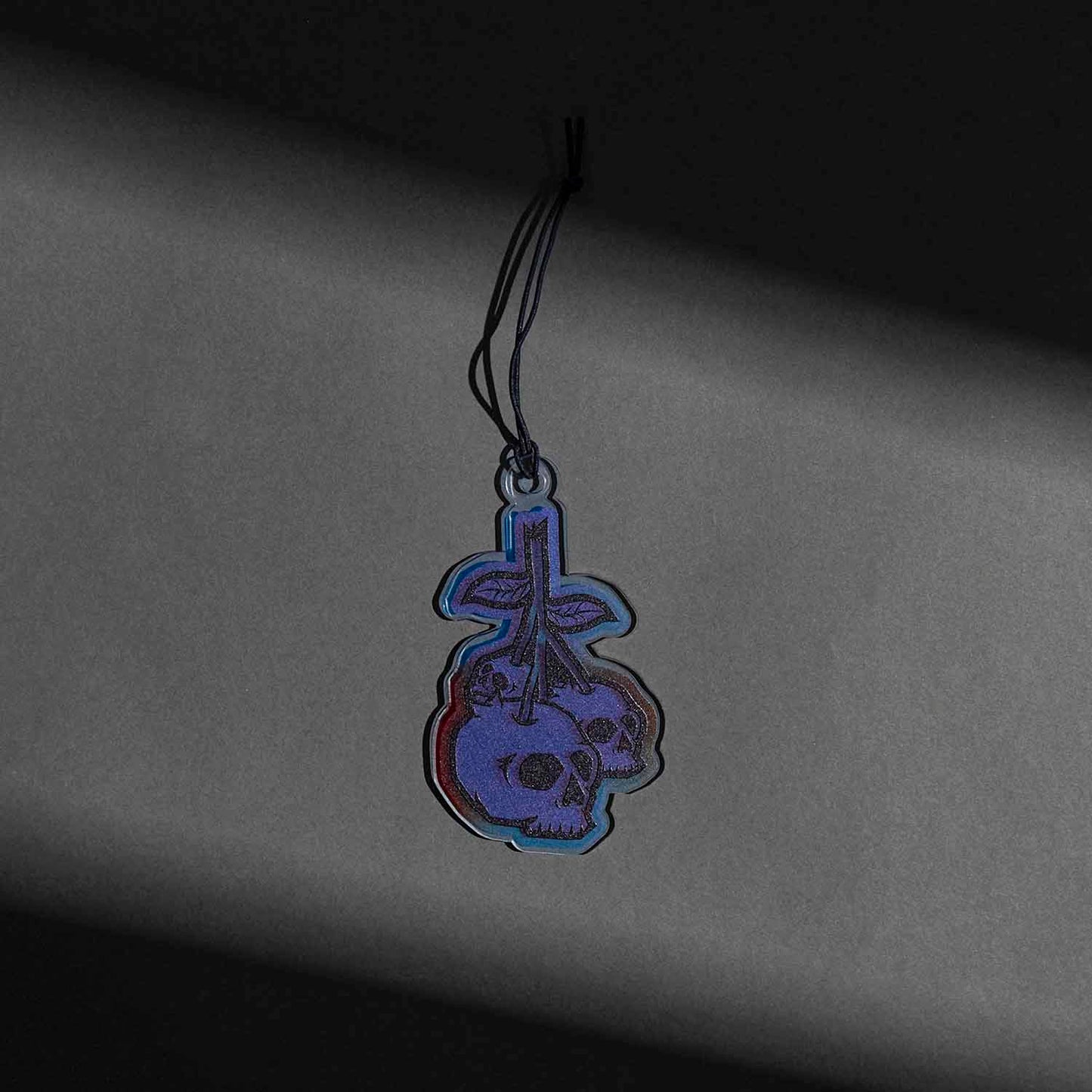 A top down view of the Death Wish Coffee Blueberry Bliss Suncatcher.