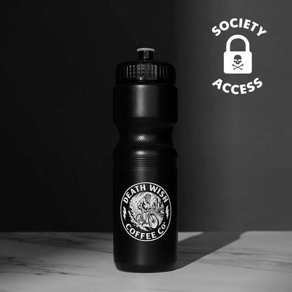 Unlock society access to the Death Wish Coffee Go With the Flow Water Bottle.