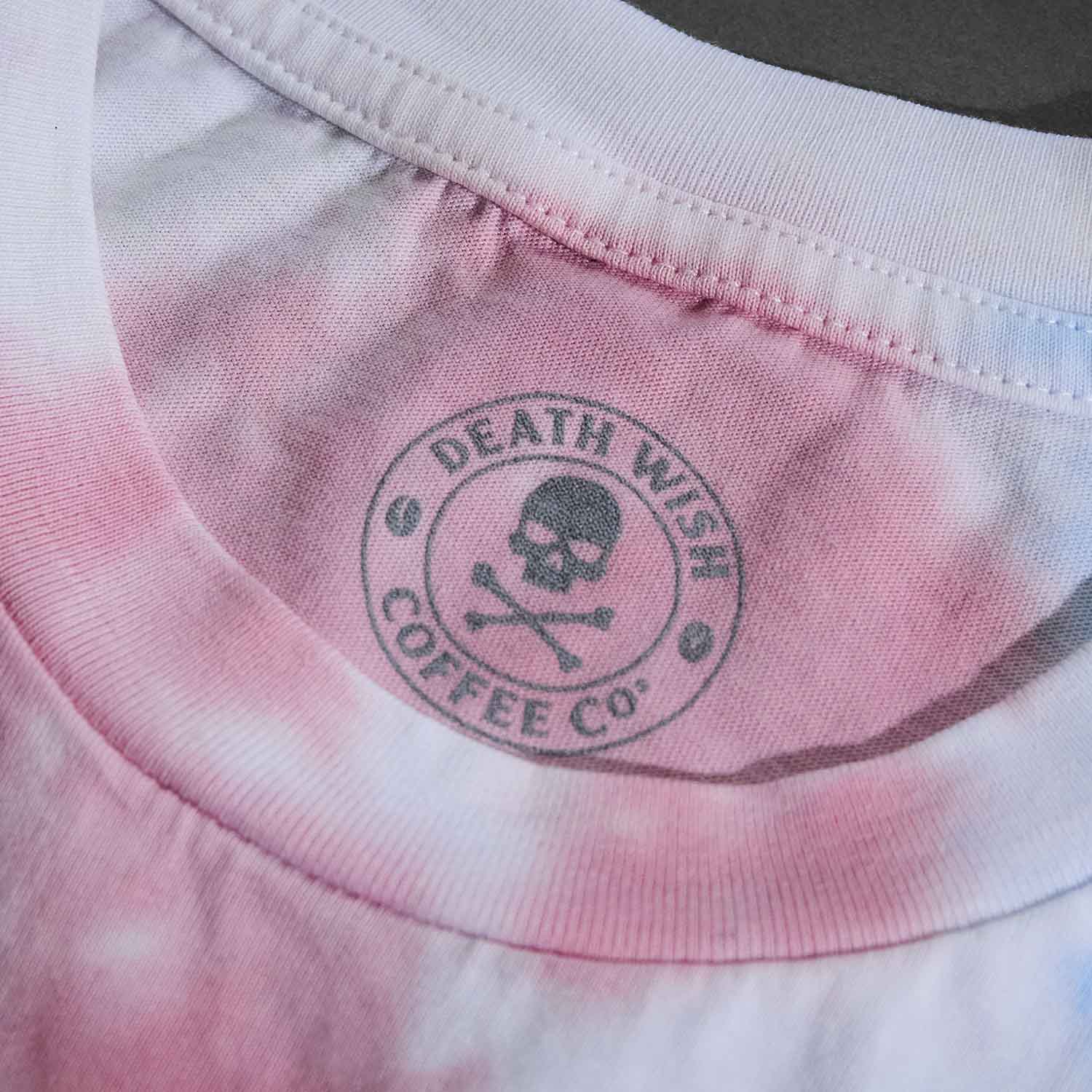 The inner neck label of the Death Wish Coffee All-American Tank.