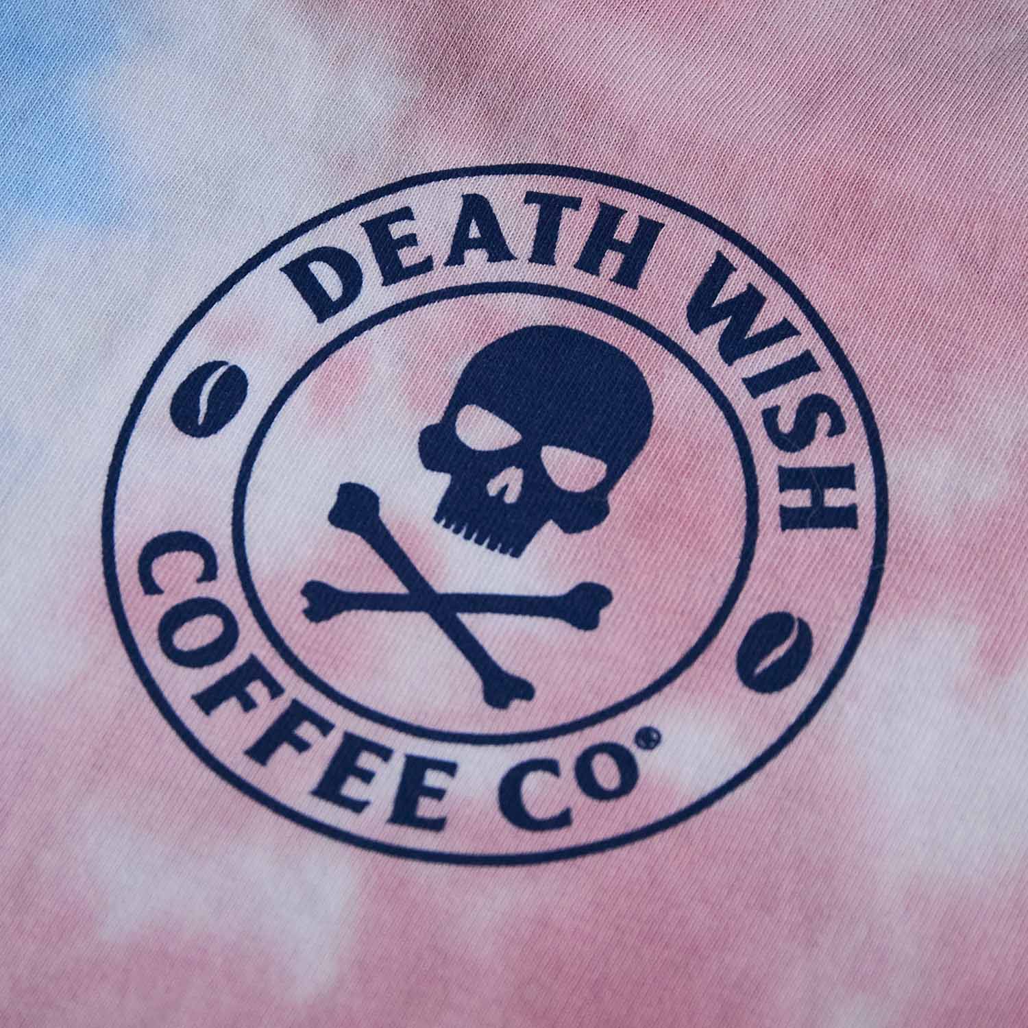 A detail photo of the back of the Death Wish Coffee All-American Tank.