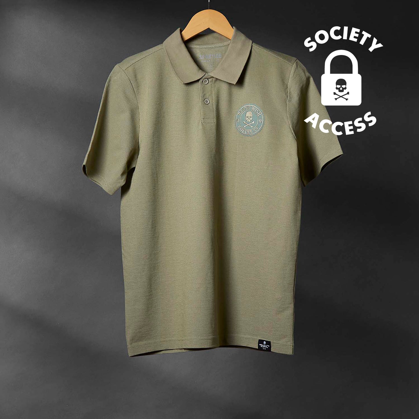 Unlock early access to the Death Wish Coffee Par For The Course Polo.