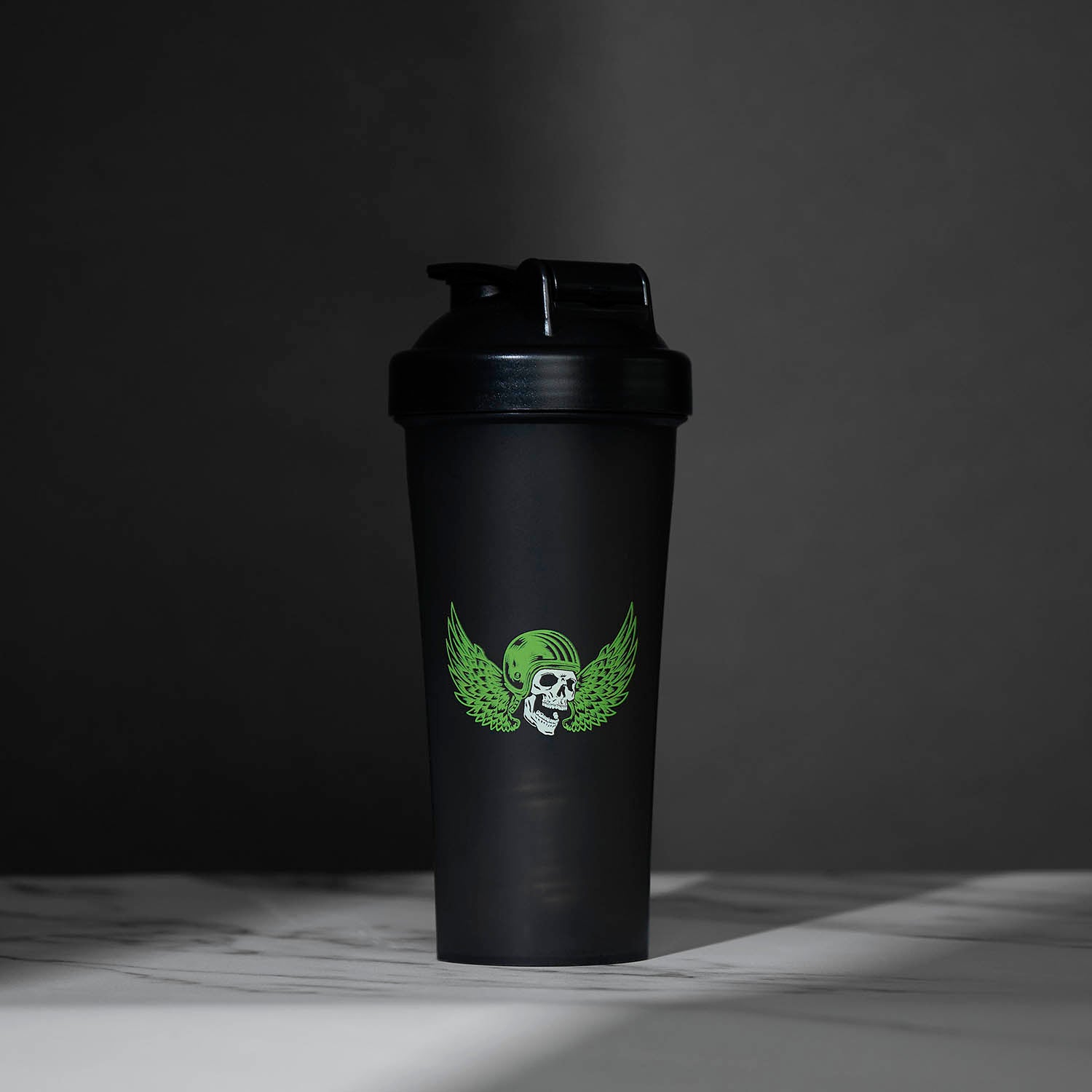 The back of the Death Wish Coffee Lightning in a Shaker Bottle.