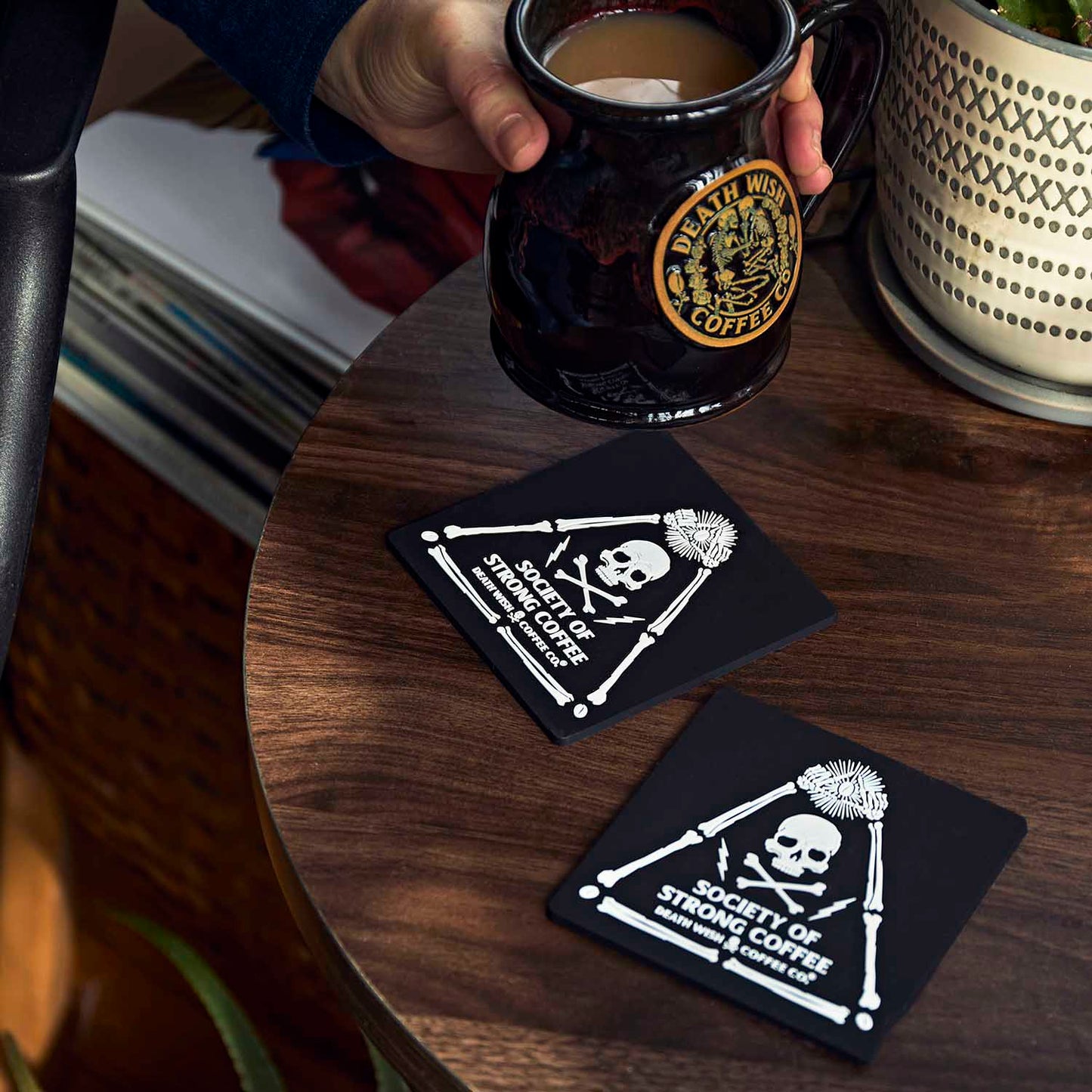 Society of Strong Coffee Coaster Set