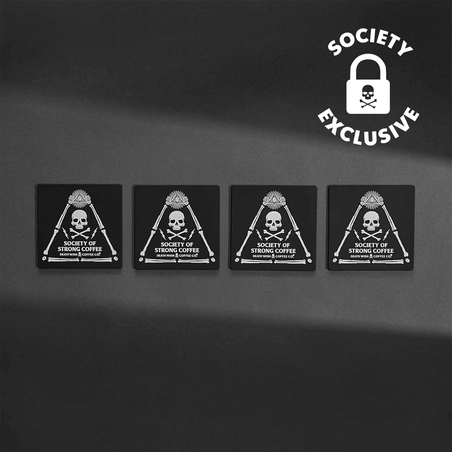 Society of Strong Coffee Coaster Set