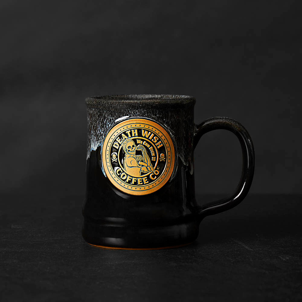 The front of the Rosie the Riveter Resurrected Relic Mug.