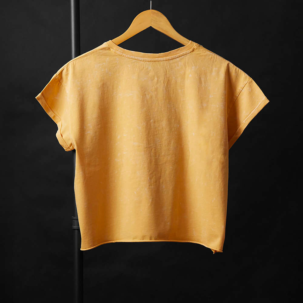 The back of the Death Wish Coffee Circle of Life Cropped Tee.