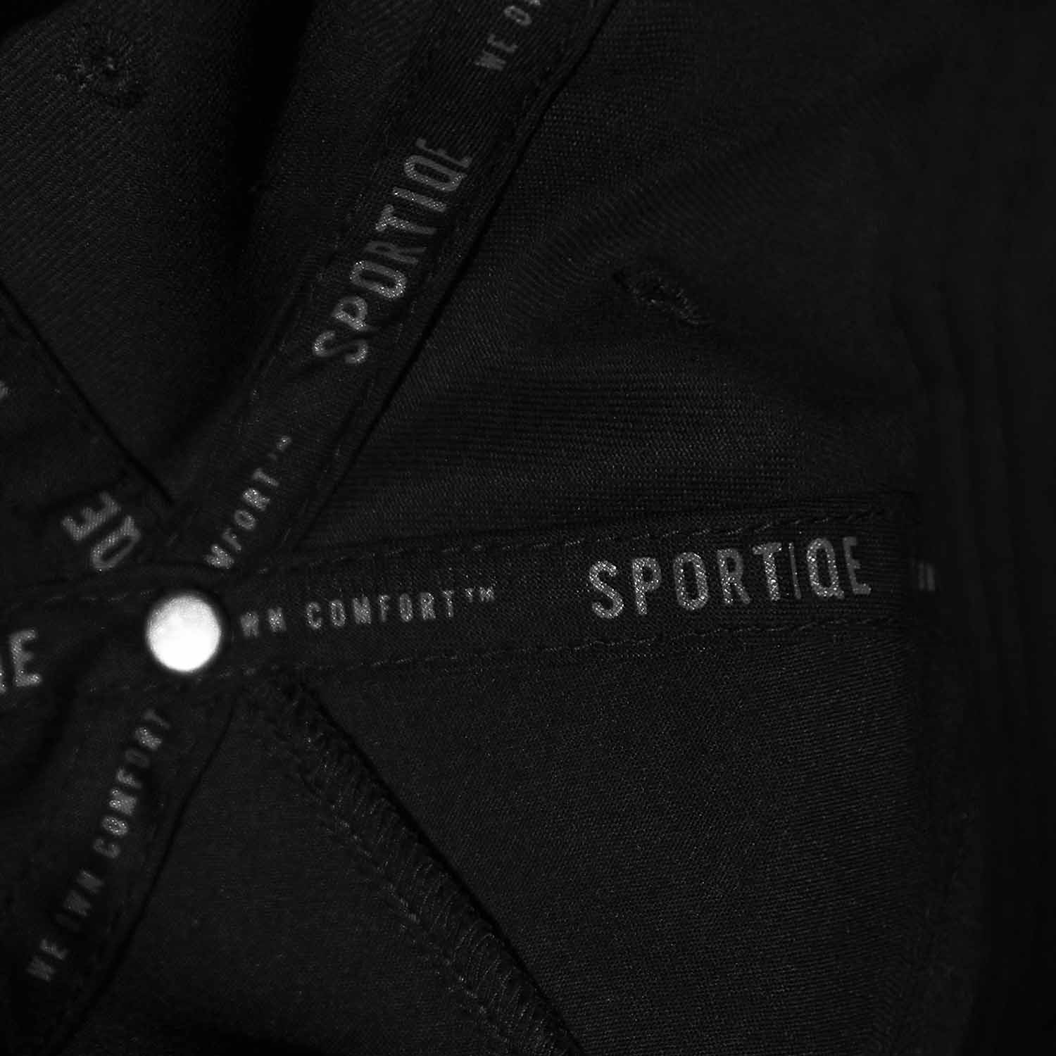 The interior taping of the Death Wish Coffee Graveyard Shift Snapback.