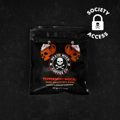 Death Wish Coffee Peppermint Mocha Chocolate Bark.