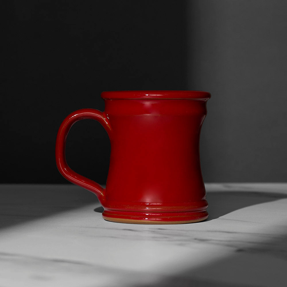 The back of the red Death Wish Coffee Naughty or Nice Mug.