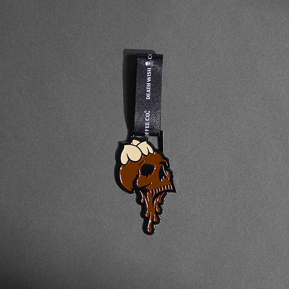 The Death Wish Coffee Chocolate Hazelnut Ornament.