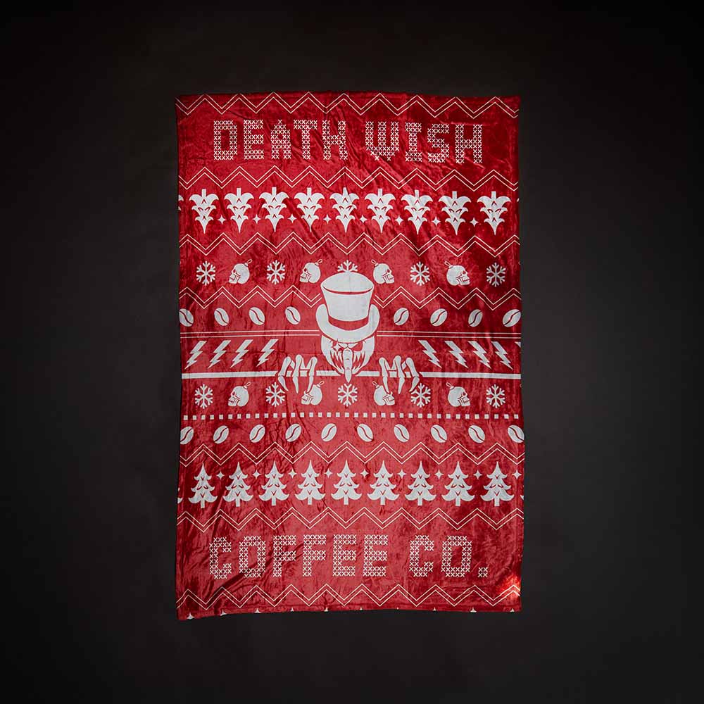 The Death Wish Coffee & Chill Blanket.
