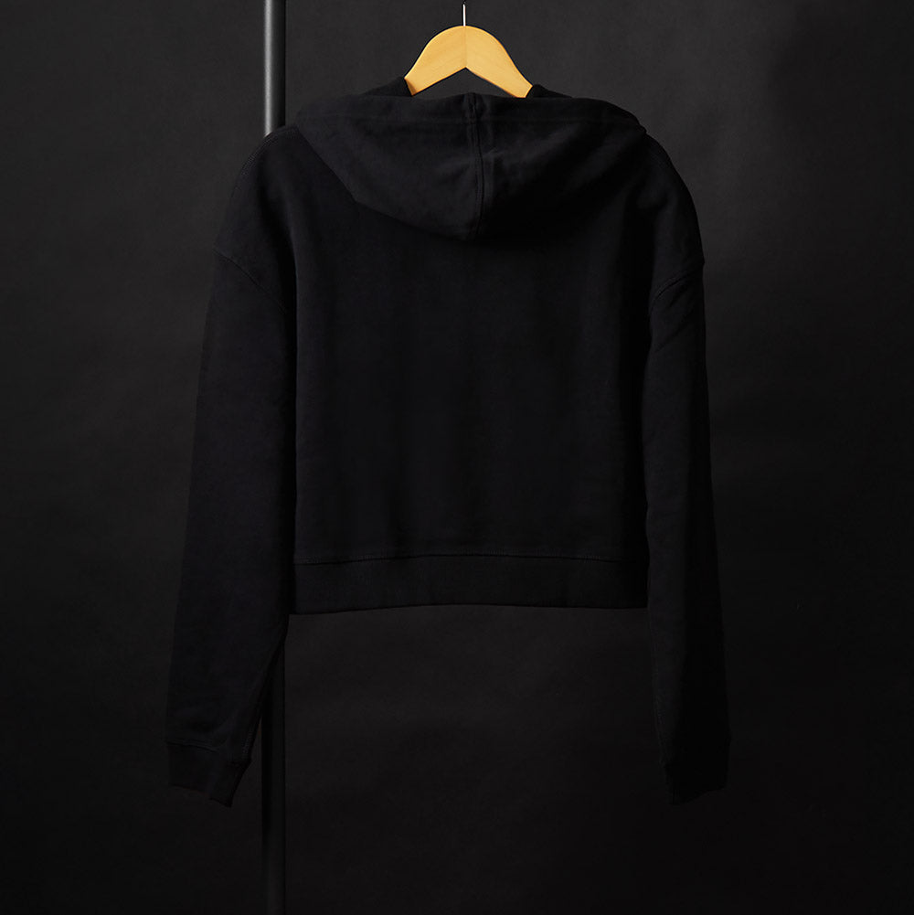 Death Wish Coffee Women's Circle of Life Cropped Hoodie - Back.