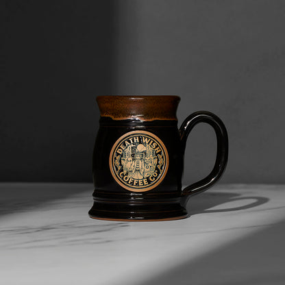 The front of the Death Wish Coffee Trick or Treat Tankard.