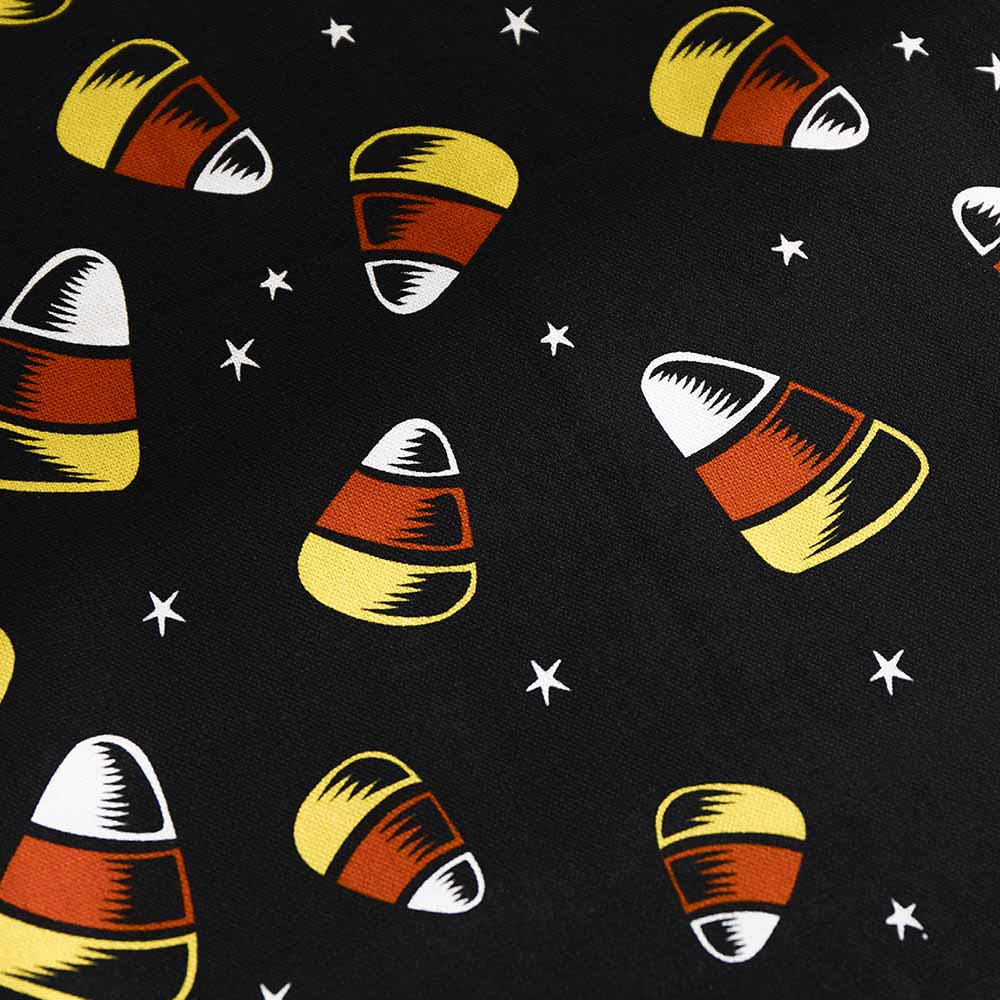 A close up of the Death Wish Coffee Trick or Treat Tea Towel Set.